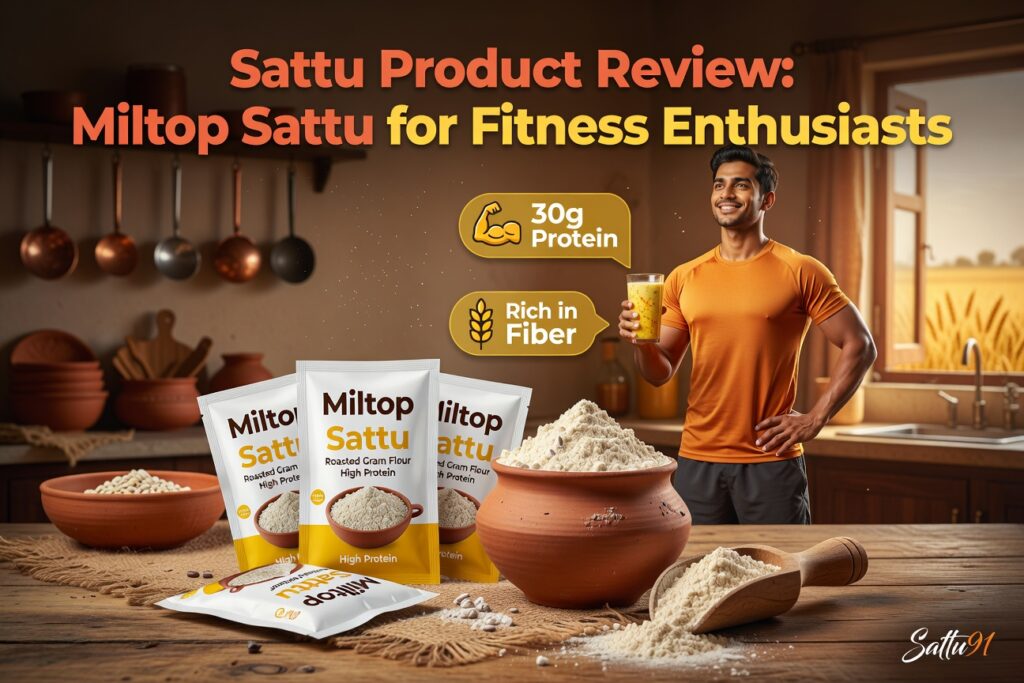 Sattu Product Review: Miltop Sattu for Fitness Enthusiasts
