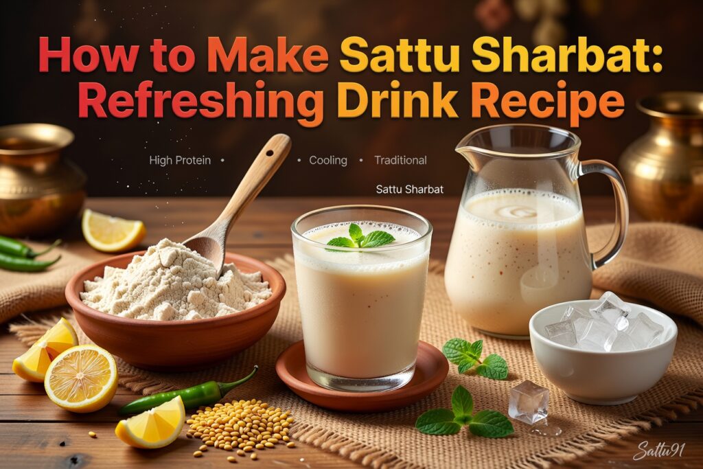 How to Make Sattu Sharbat: Refreshing Drink Recipe