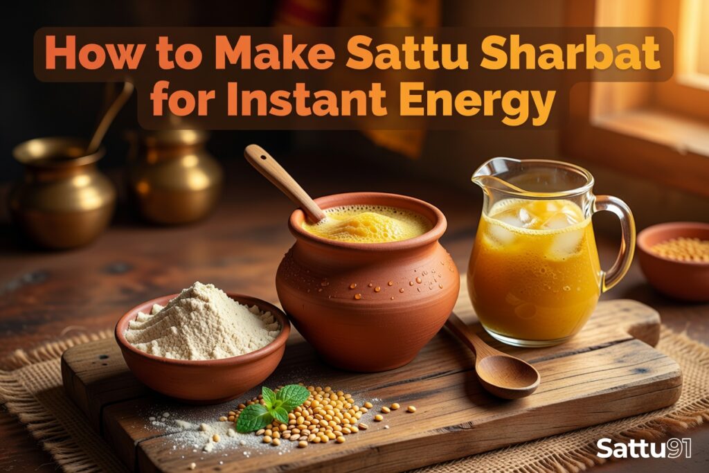 How to Make Sattu Sharbat for Instant Energy